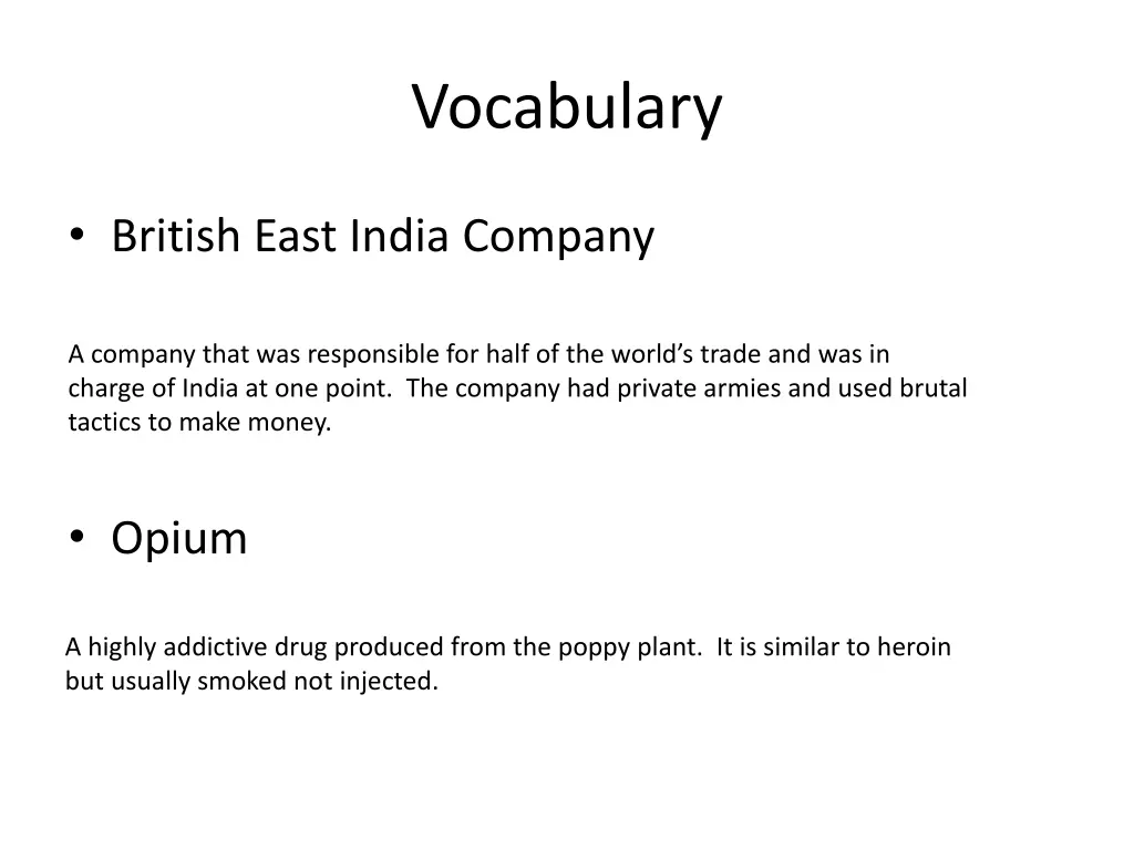 vocabulary