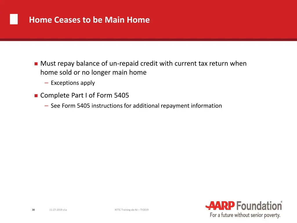home ceases to be main home