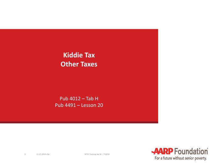 kiddie tax other taxes