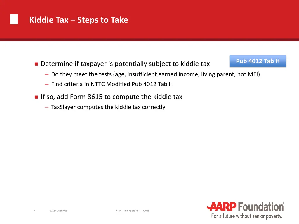 kiddie tax steps to take