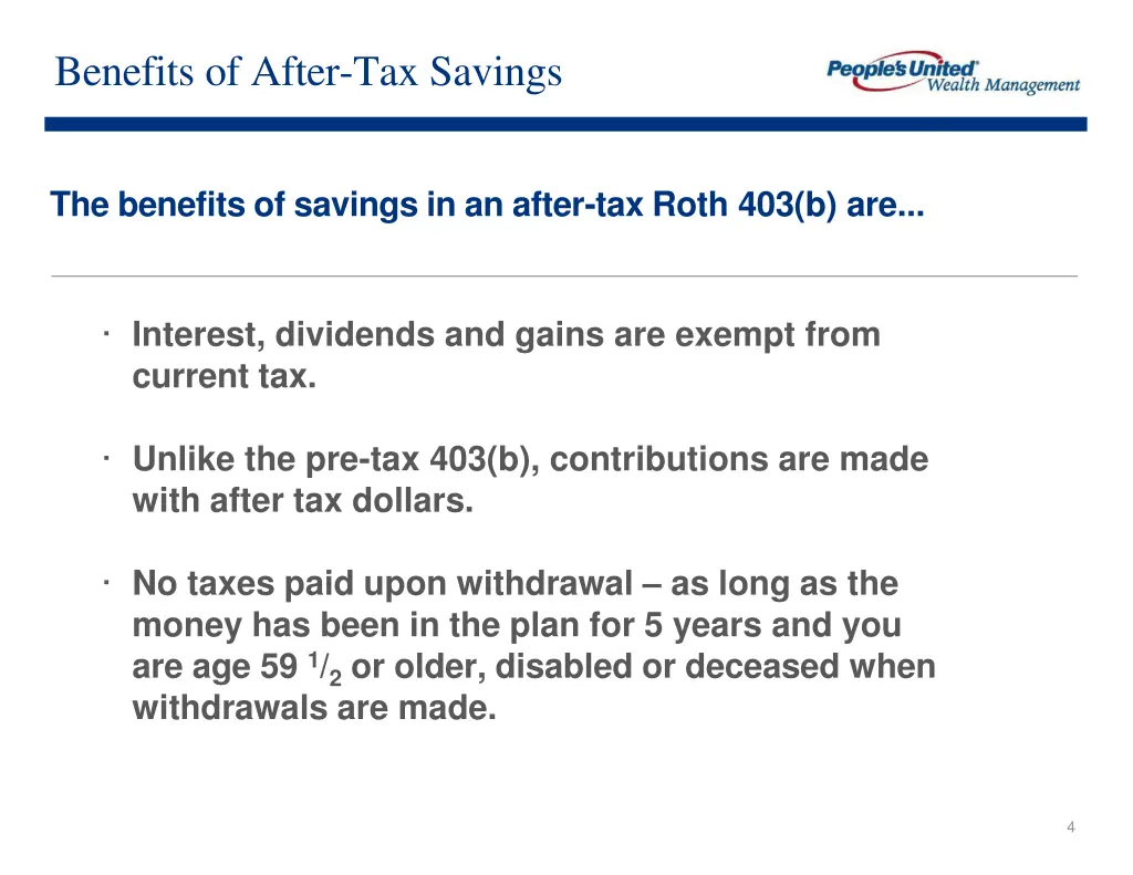 benefits of after tax savings