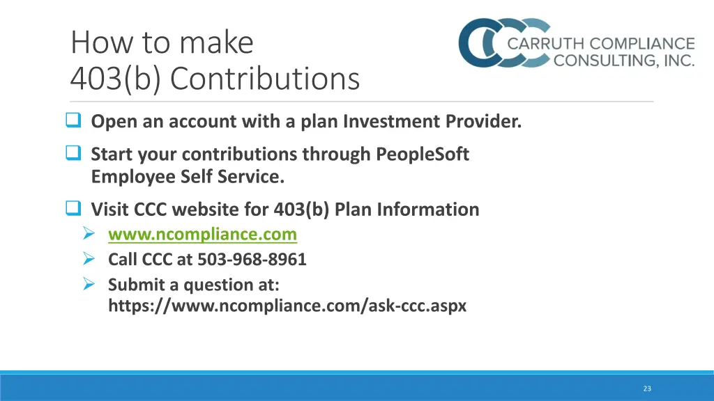 how to make 403 b contributions