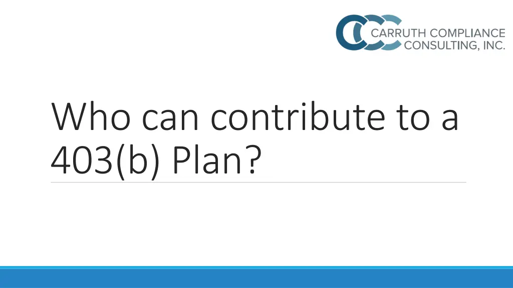 who can contribute to a 403 b plan