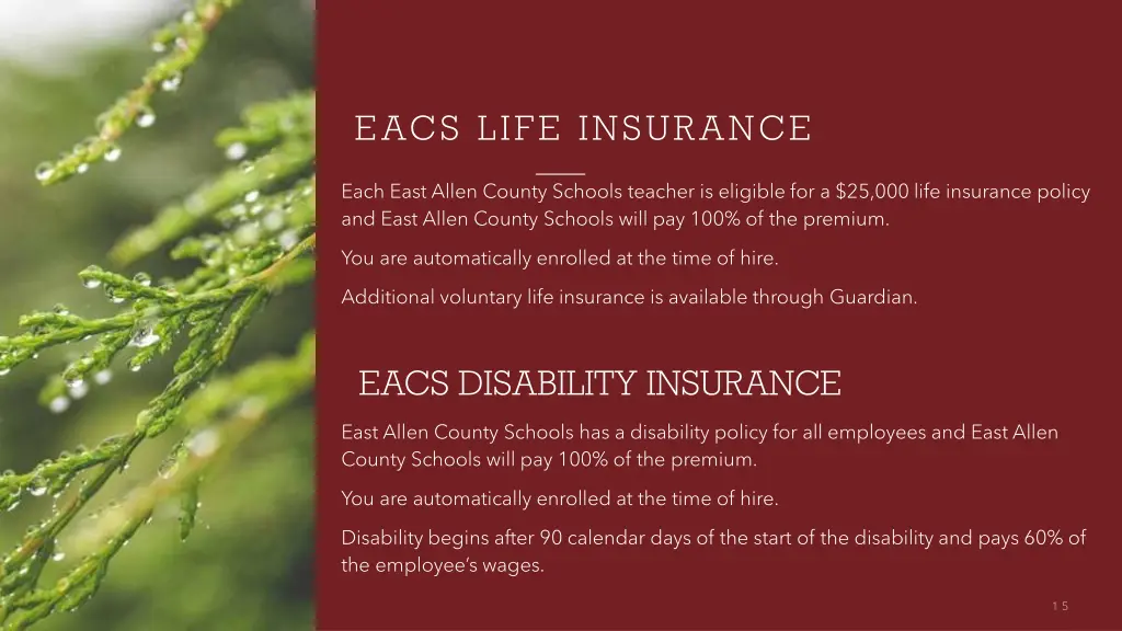 eacs life insurance