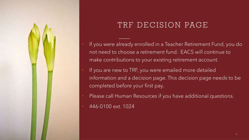 trf decision page
