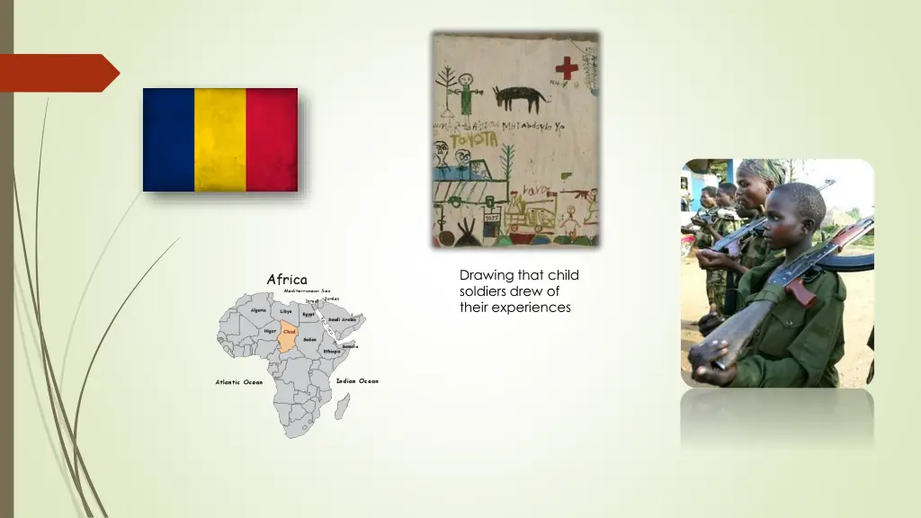drawing that child soldiers drew of their