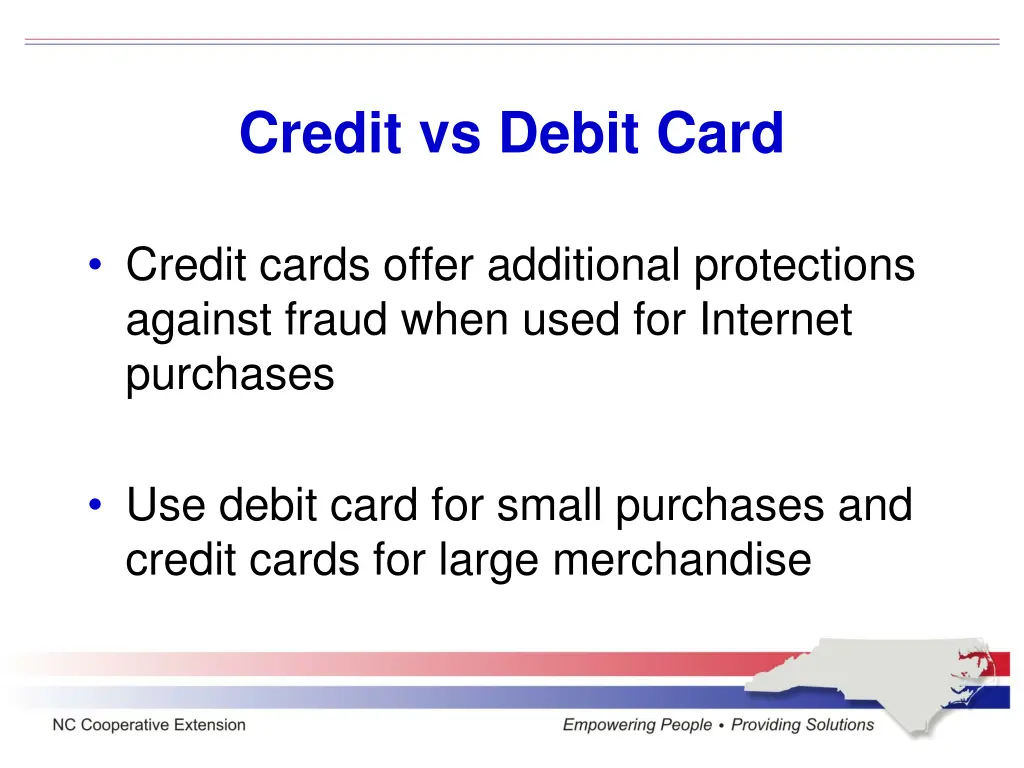 credit vs debit card