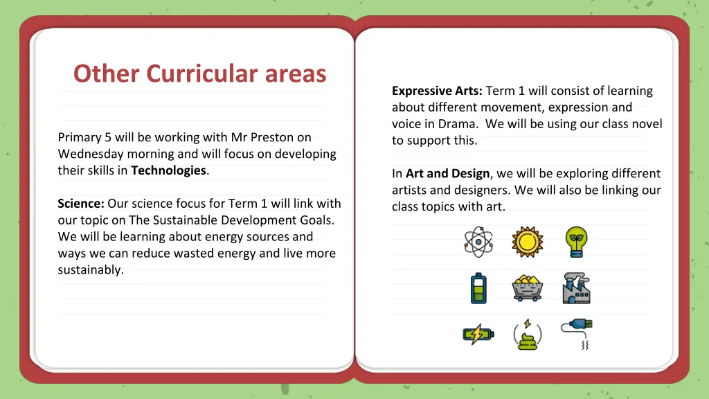 other curricular areas