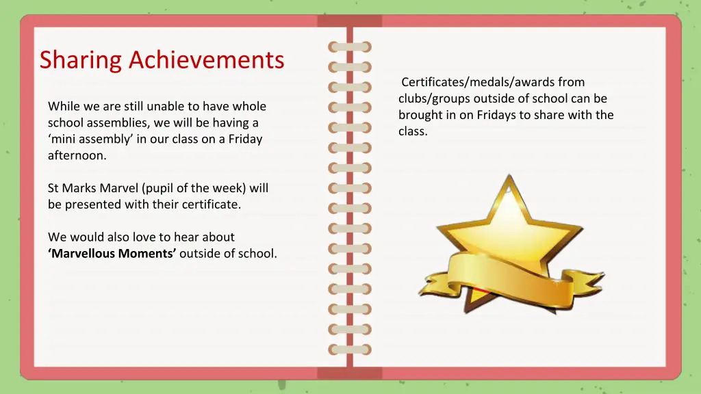 sharing achievements