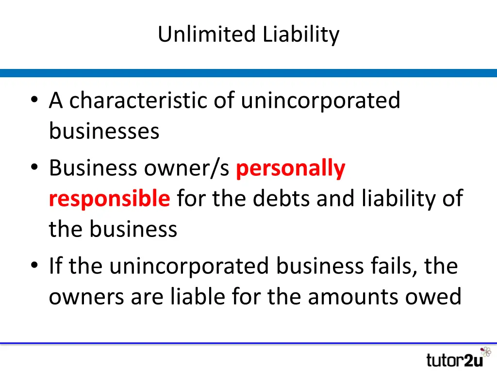unlimited liability