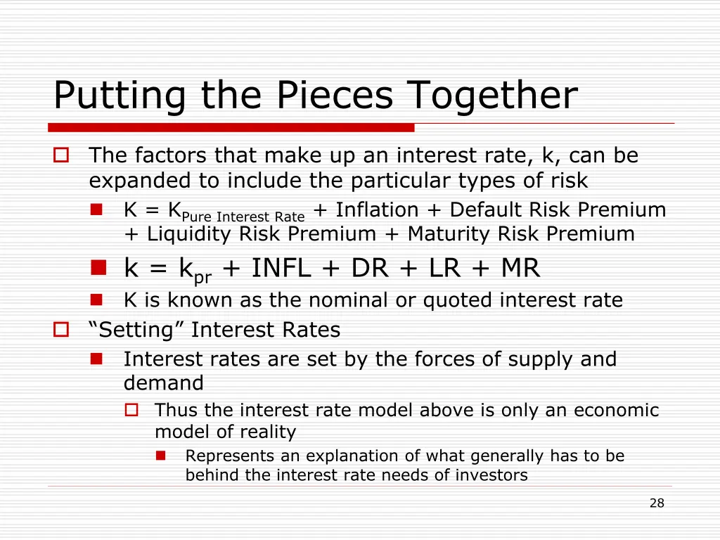 putting the pieces together