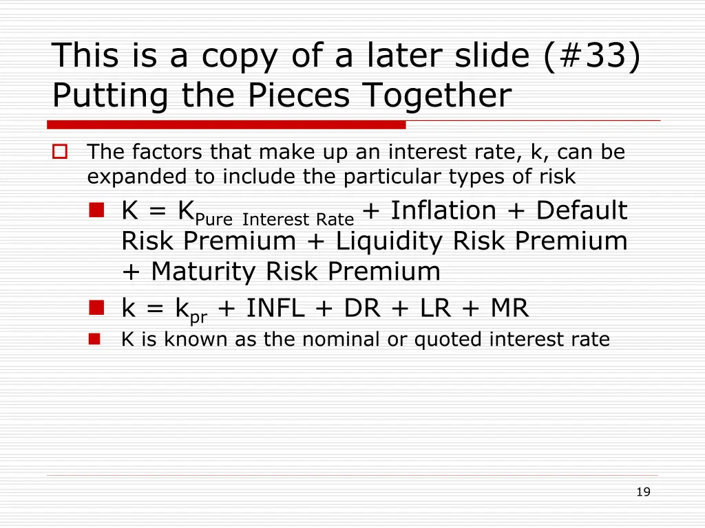 this is a copy of a later slide 33 putting