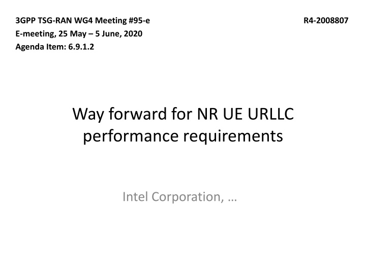 3gpp tsg ran wg4 meeting 95 e e meeting