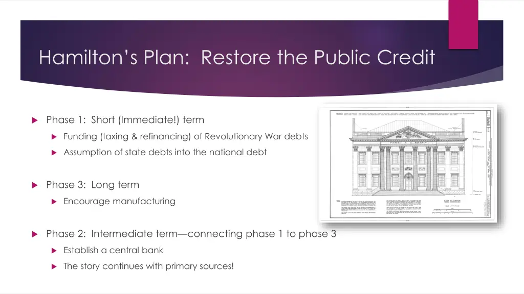hamilton s plan restore the public credit