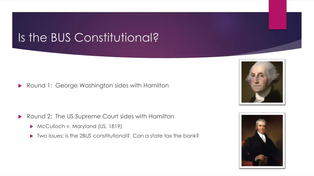 is the bus constitutional