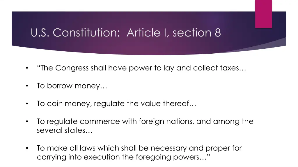u s constitution article i section 8