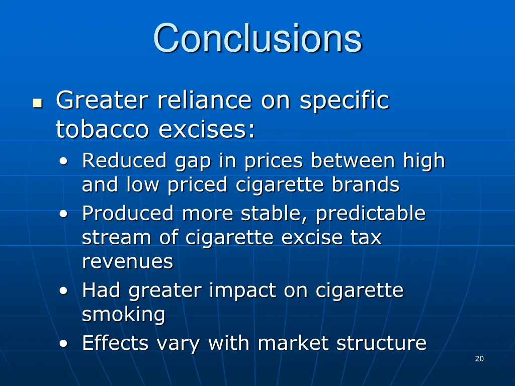 conclusions