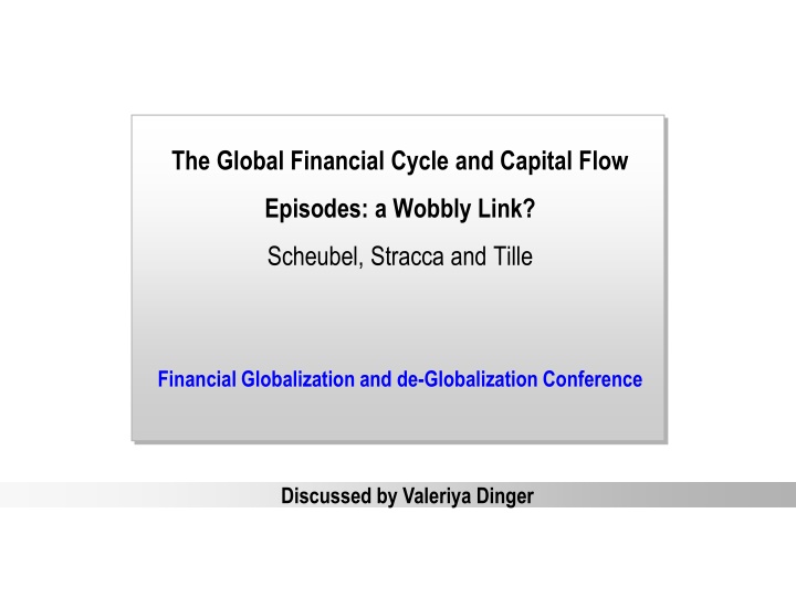 the global financial cycle and capital flow