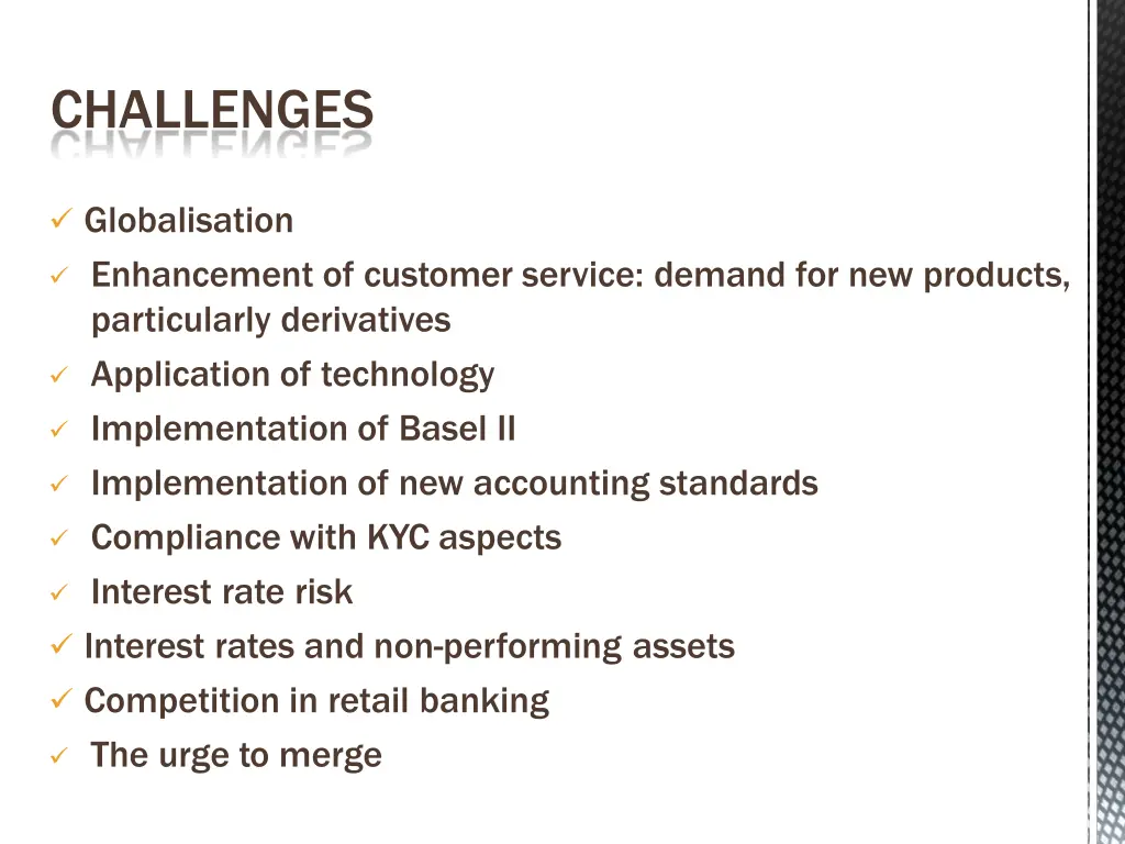 challenges