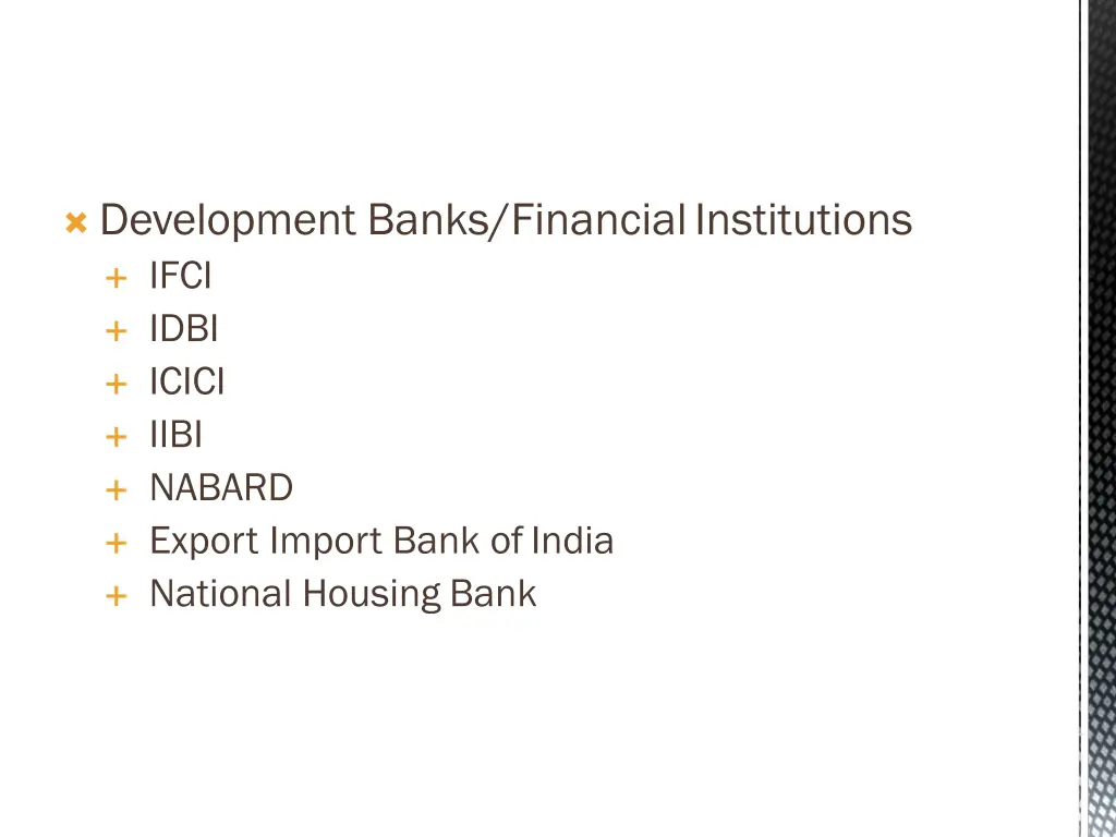 development banks financialinstitutions ifci idbi