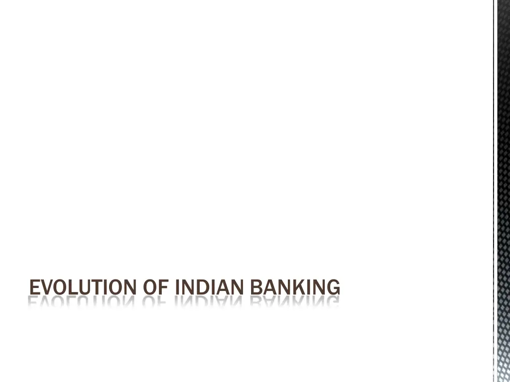 evolution of indian banking