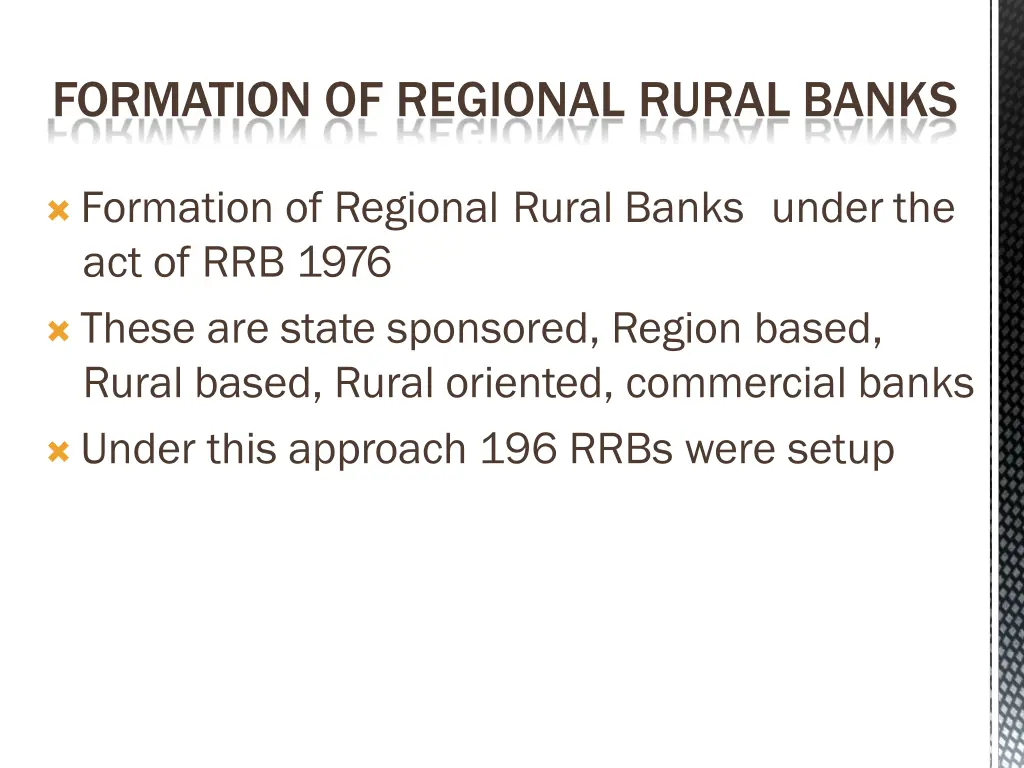 formation of regional rural banks