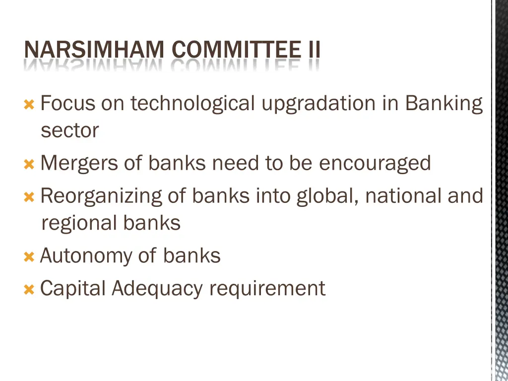 narsimham committee ii