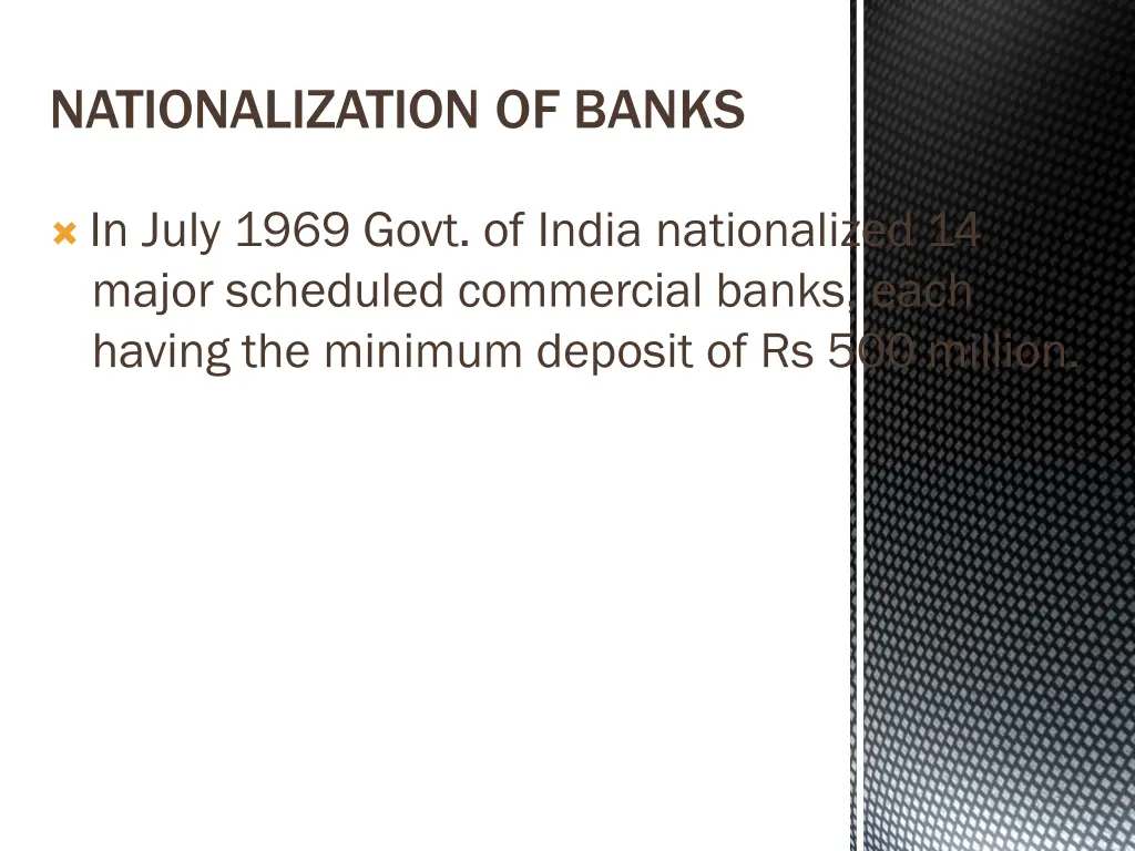 nationalization of banks
