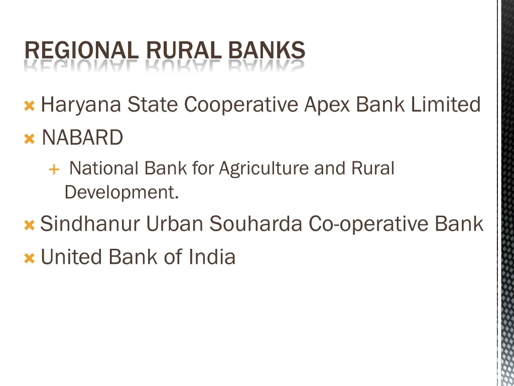 regional rural banks
