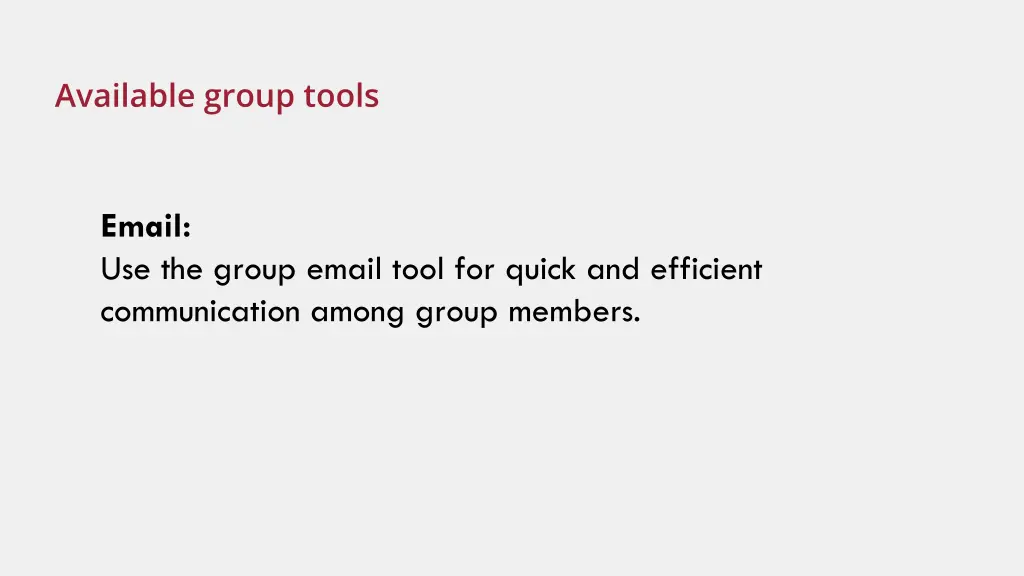 available group tools 2