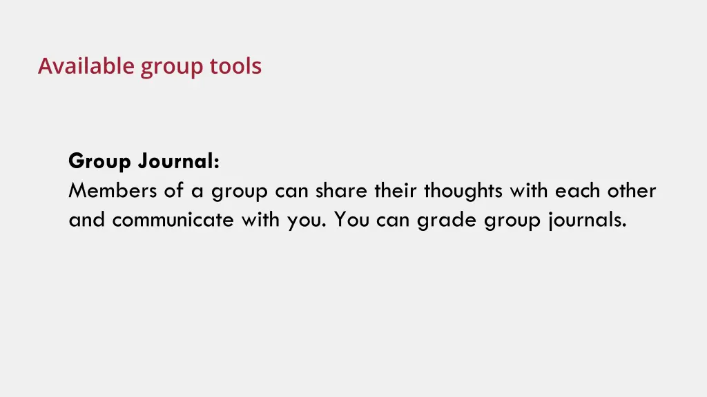 available group tools 4
