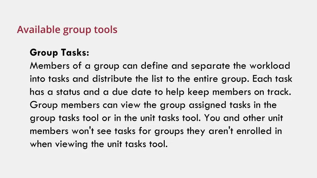 available group tools 5