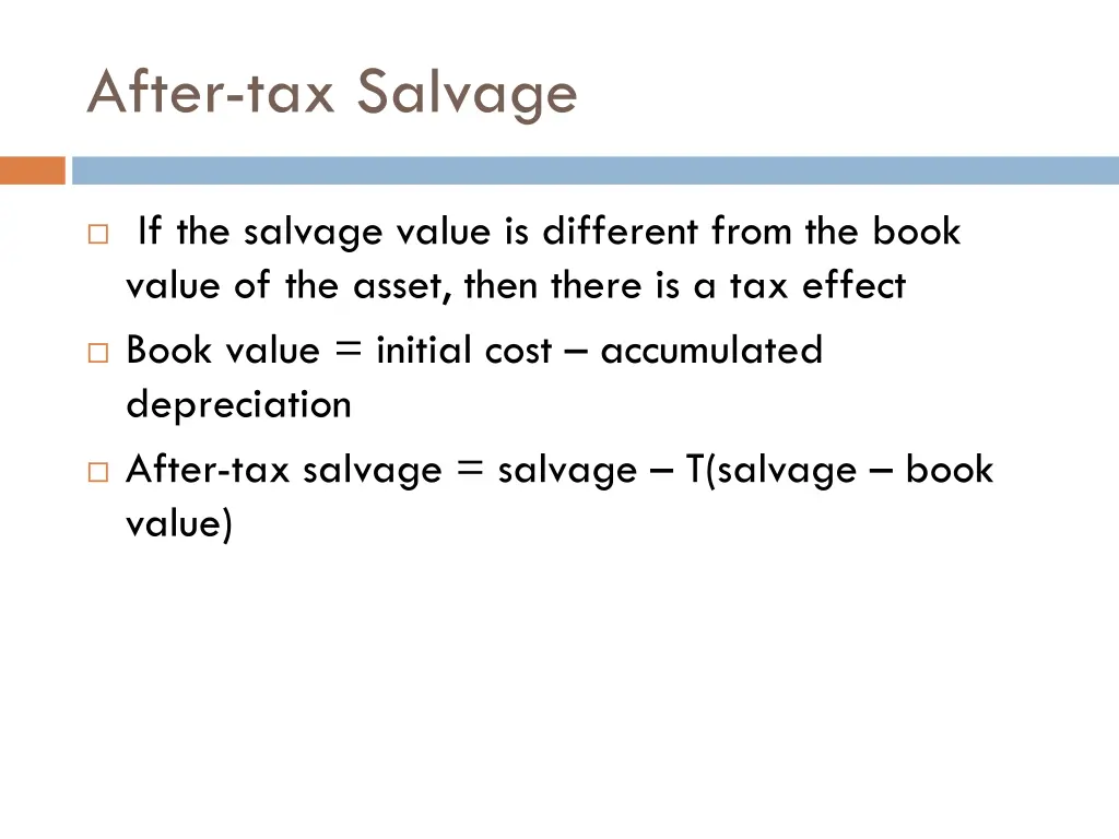 after tax salvage