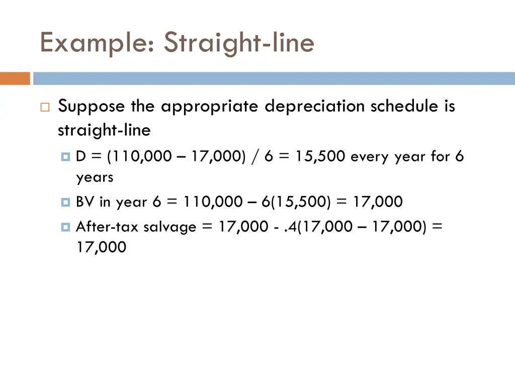 example straight line