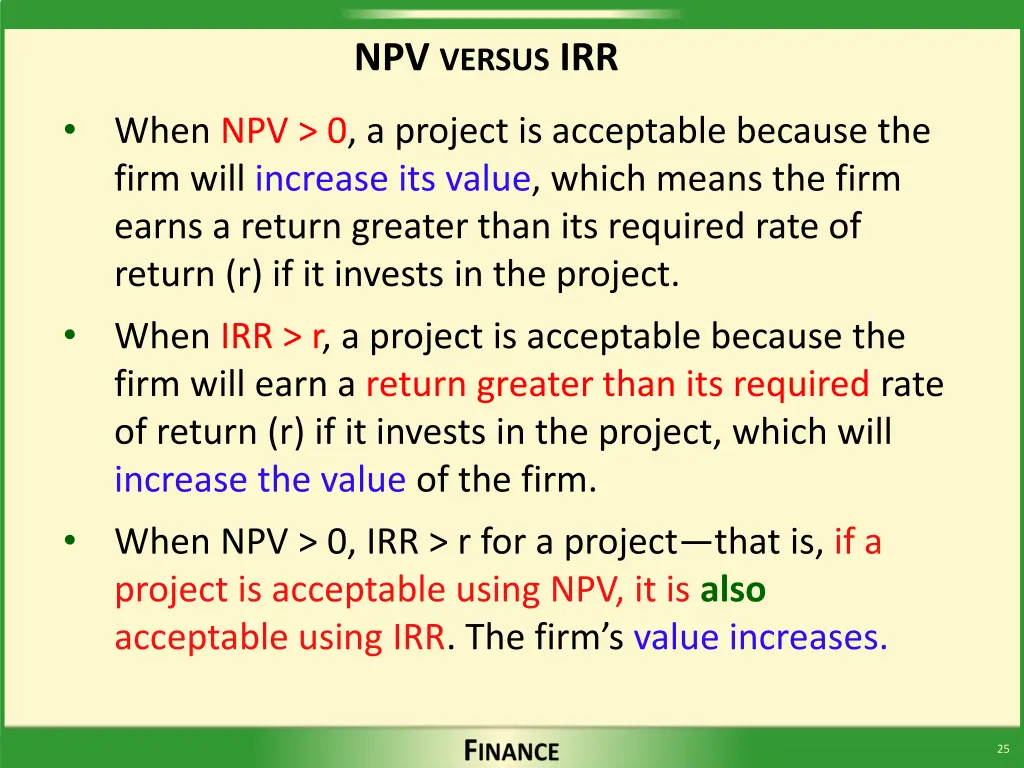 npv versus irr