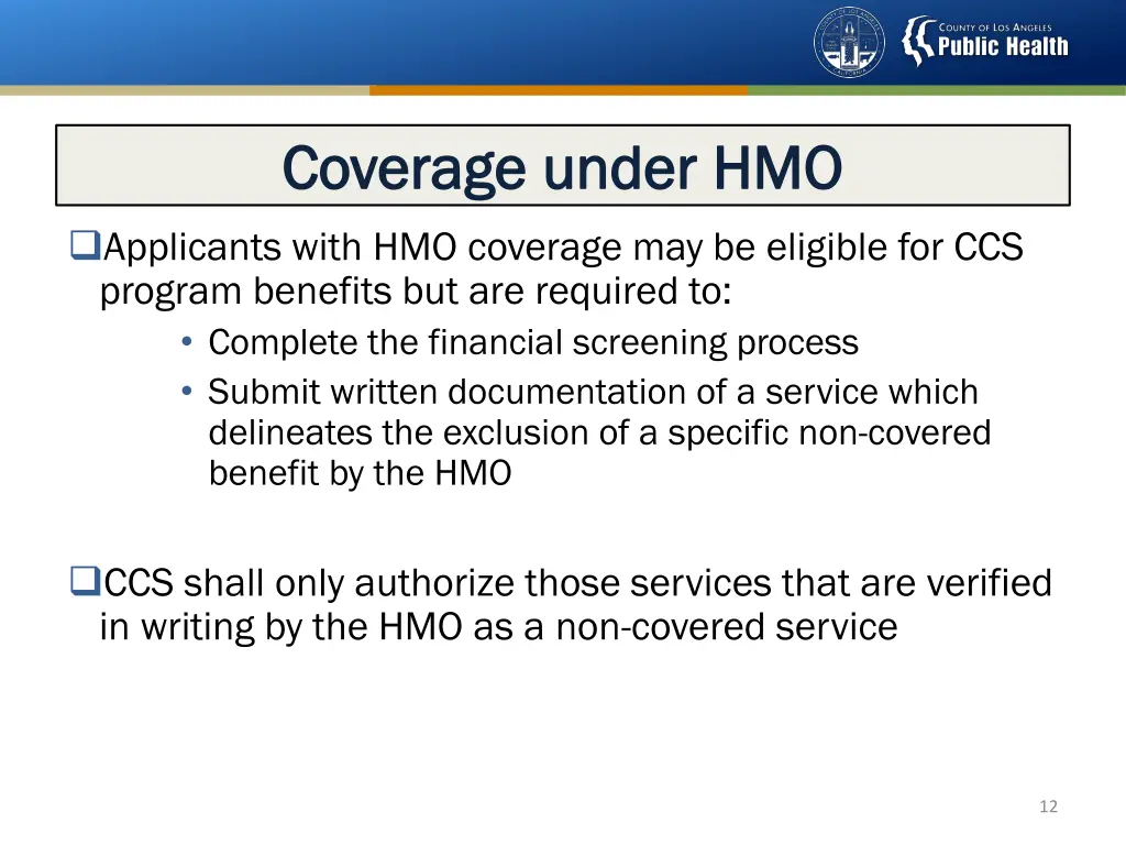 coverage under hmo coverage under hmo