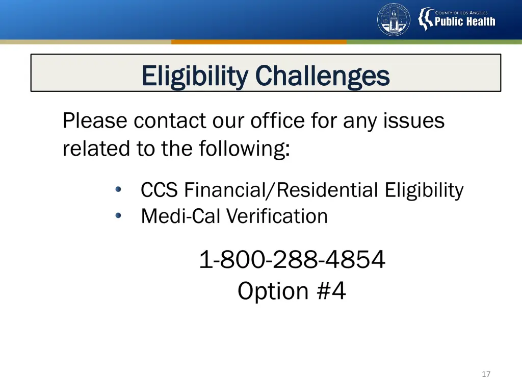 eligibility challenges eligibility challenges