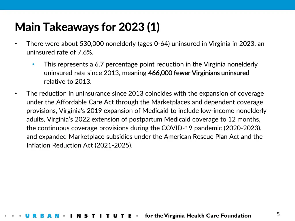 main takeaways for 2023 1