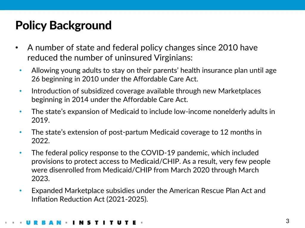 policy background