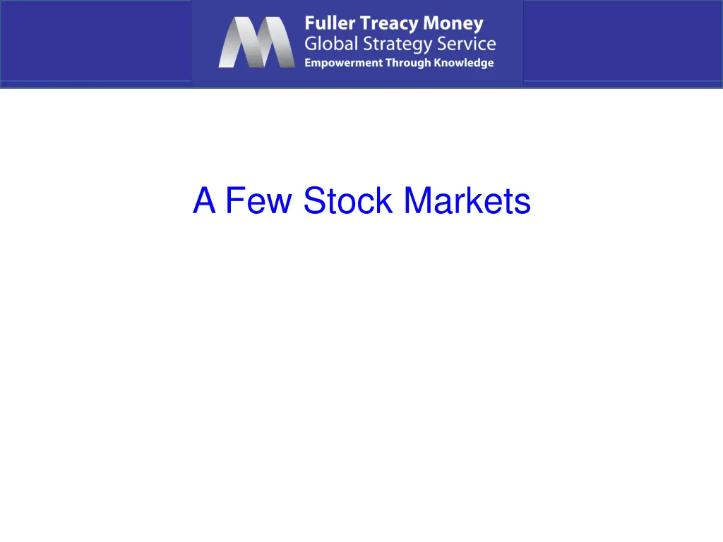 a few stock markets