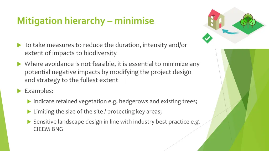 mitigation hierarchy minimise