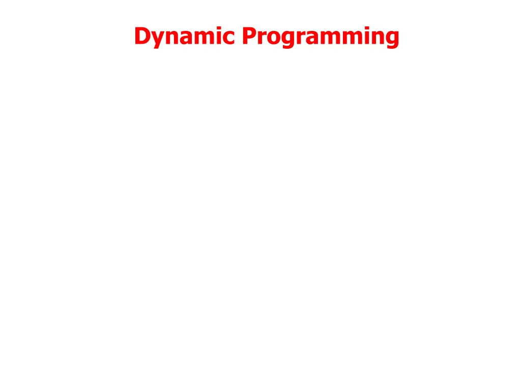 dynamic programming