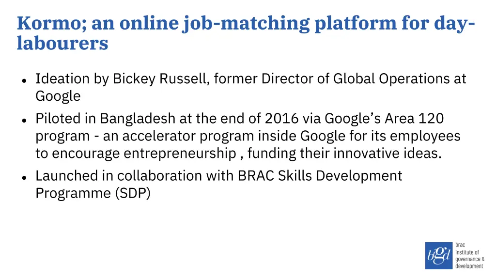 kormo an online job matching platform