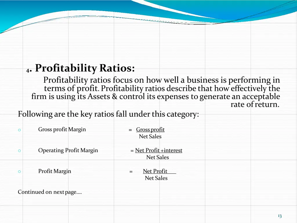 4 profitabilityratios profitability ratios