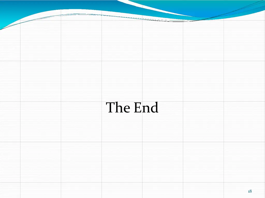 the end