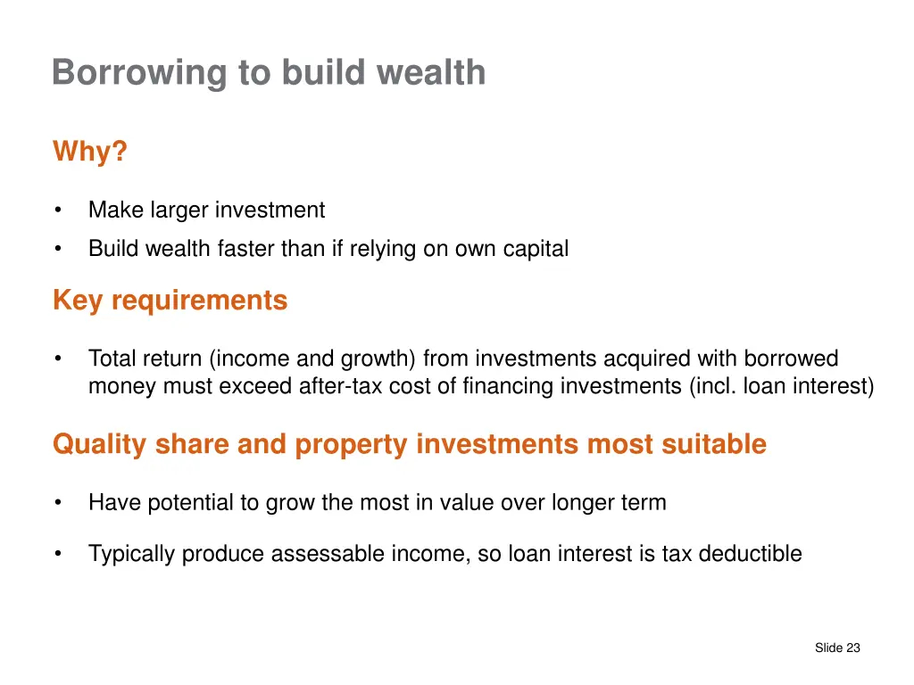 borrowing to build wealth 2