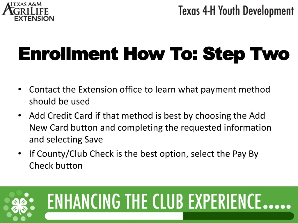 enrollment how to step two enrollment how to step 1