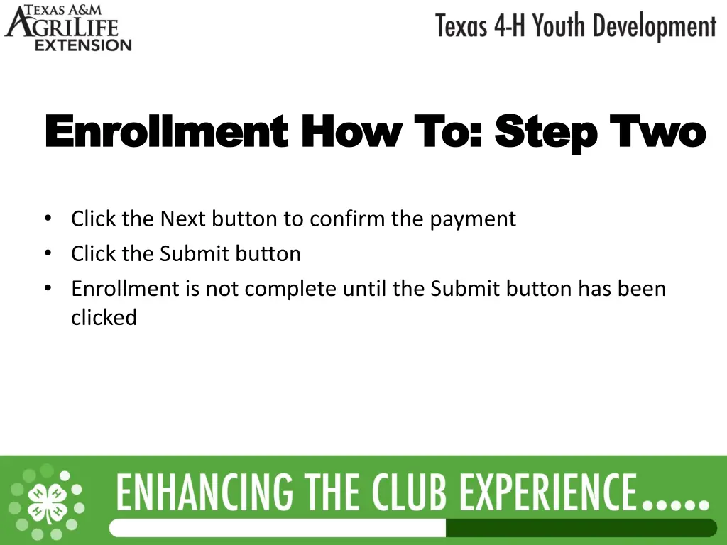 enrollment how to step two enrollment how to step 2
