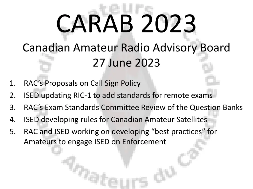 carab 2023 canadian amateur radio advisory board 1