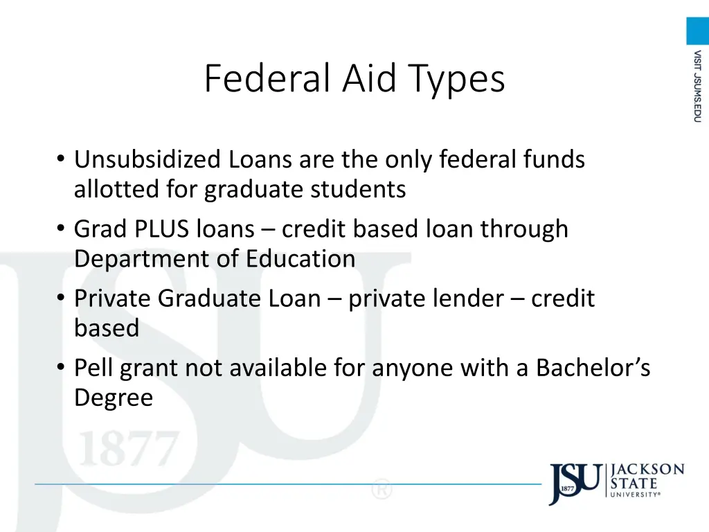 federal aid types